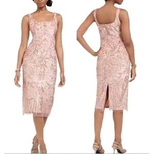 Adrianna papell beaded sequin cocktail dress size 16